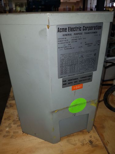 Acme electric corporation general transformer t-2-53516-3 for sale