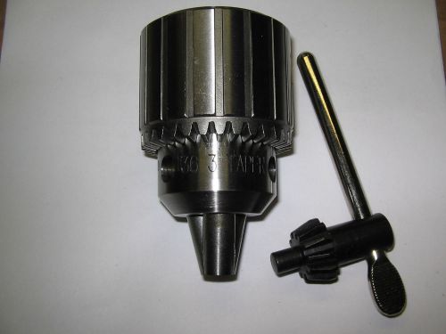 Jacobs #36 drill chuck/key,  jt3 mount, 3/16&#034;-13/16&#034; capacity, nos, rac for sale