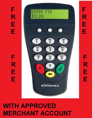 Free hypercom p1300 pinpad new terminal retail restaurant merchant acct for sale