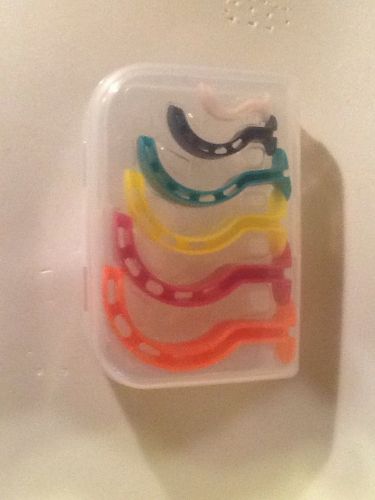 Brand New Color Coded Berman Oral Airway Kit- 6 Sizes IN HARD CLEAR CASE.