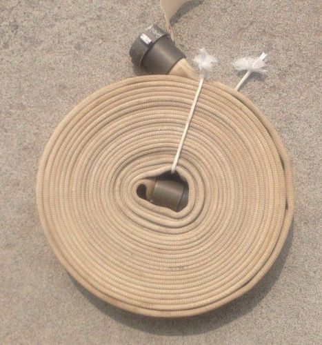 1.5&#034; x  49 ft  fire hose, nh/nst aluminum ends, tested to 150 psi for sale