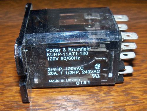 POTTER &amp; BRUMFIELD KUHP-11AT1-120 POWER RELAY KUHP11AT1120 NEW SURPLUS
