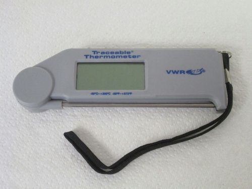 VWR 37000-422 Traceable Flip-Stick Digital Thermometer, Reads in °C and °F