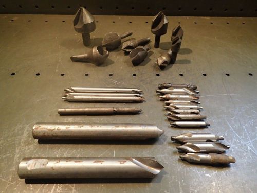 26 Pc Lot Countersinks &amp; Spotting Drills up to 2&#034;