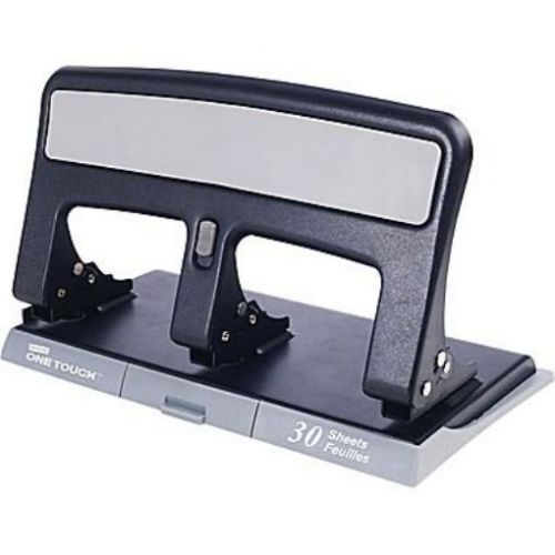 Staples One-Touch Heavy-Duty 3-Hole Punch, 30-Sheet Capacity