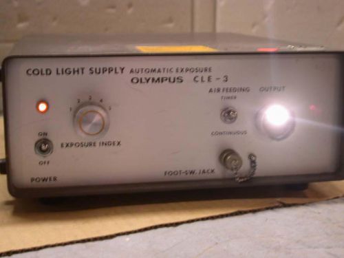 Olympus CLE 3 Endoscopy Cold Light Supply Source Free S&amp;H