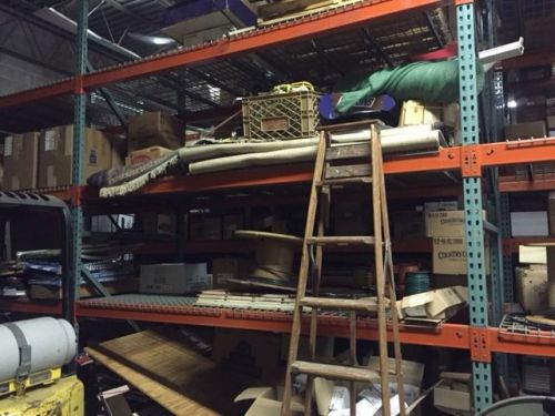 Used teardrop pallet rack shelving racking channel scaffolding for sale