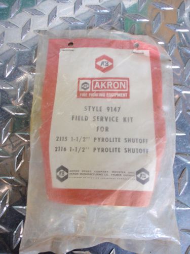 Fire engine akron 9147 field service kit for 2115 &amp; 2116, 1.5&#034; pyrolite shutoff for sale