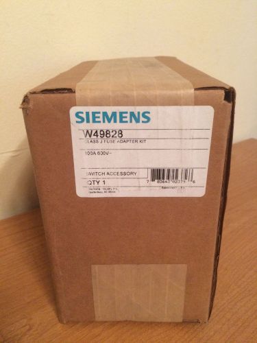 NIB Siemens W49828 Class J Fuse Adapter Kit