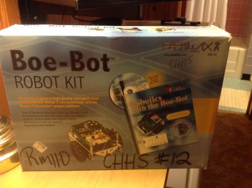 Parallax Boe Bot Robot Kit Serial with USB adapter and cable # 28132! complete!!