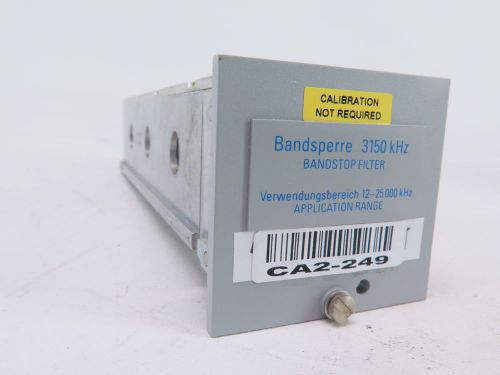 Bandsperre 3150kHz BandStop Filter 12/2500 KHz RSS-3150