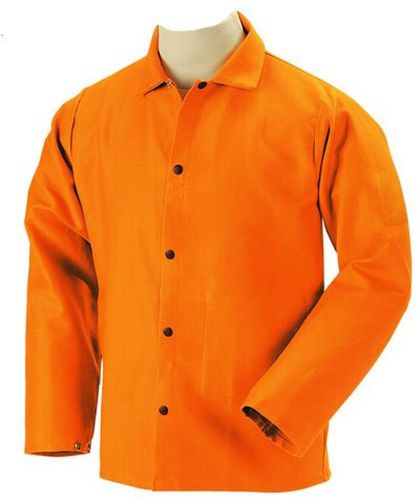 Revco Black Stallion FO9-30C 30&#034; 9oz. Orange FR Cotton Welding Jacket X-Large