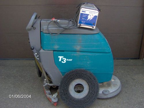Tennant t3 fast 20&#034; floor scrubber with mac 24 battery charger- nice shape for sale