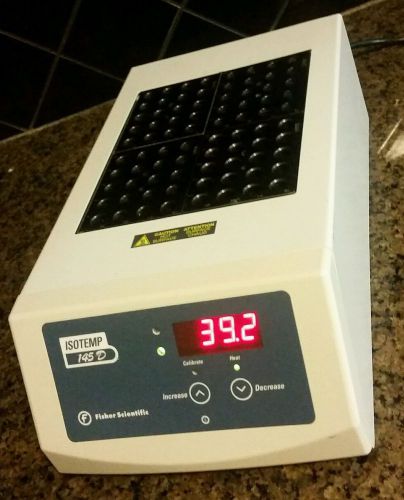 Mint FISHER ISOTEMP 145D Dry Bath Incubator with 4 blocks and power supply.