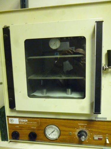 Fisher vacuum isotemp oven model 281 clean large window two shelves l694 for sale