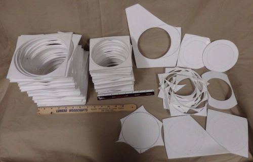 Lot of ~12 Pounds of Teflon Manufacturing Remainders Pieces 1/8&#034; Thickness