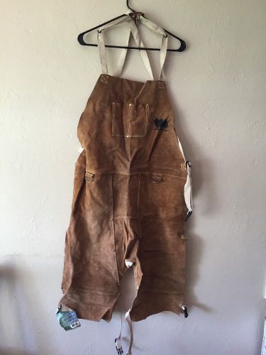 Weldmark  leather split leg bib apron 24&#034; x 42&#034; model # wm883520. for sale