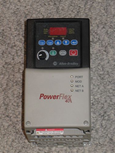 Allen Bradley PowerFlex 40 22B-E6P6N104 AC Drive, 4.0kW / 5.0 Hp