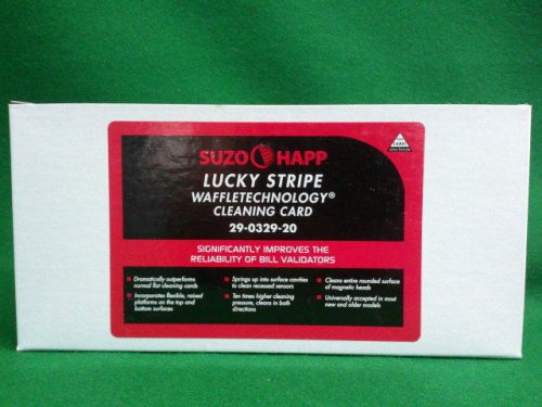 Cleaning card waffle technology lucky stripe 29-0329-20 (15 cards) suzo happ new for sale