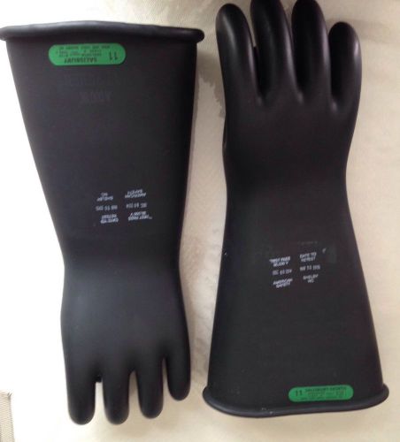 A4138 salisbury d120 rubber lineman gloves size 11 ansi astm class 3 type 1 for sale