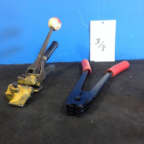 Manuel Tensioner / Manual Sealer 3/8&#039;&#039; (used) strapping tools lot