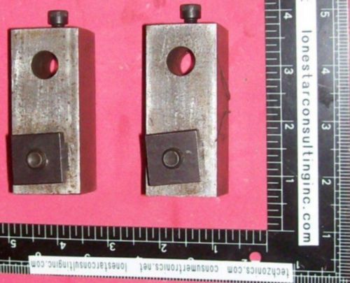 (2) versatile steel identical blocks machinist tools w/ t-nuts, bolts for sale