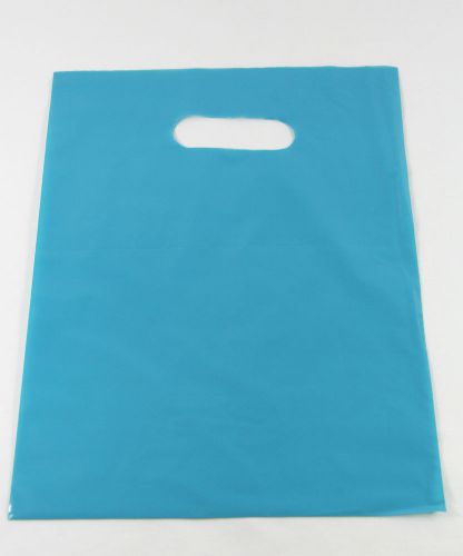 200 9&#034; x 12&#034; BLUE  GLOSSY Low-Density Plastic Merchandise or Party Bags