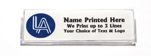 Logo Custom Name Tag Badge ID Pin Magnet for Business Employees Professionals