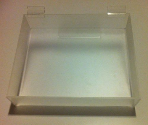 8&#034; x 12&#034; lucite plexiglass slatwall tray  frosted p95 1/8&#034; acrylic for sale