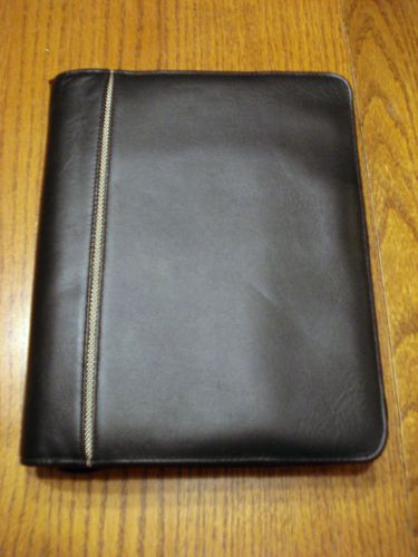 Franklin Covey 7-Ring personal organizer planner --Full Grain Black Leather