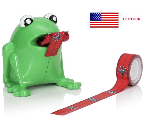 Frog tape dispenser standard size + 2 rolls of printed paper tape for sale