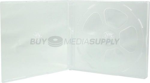 10.4mm Standard Clear Quad 4 Discs CD Jewel Case - 6 Piece