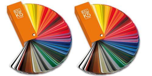 Ral k5 classic colour 2 guide set | ral color card | both glossy &amp; semi-matte for sale
