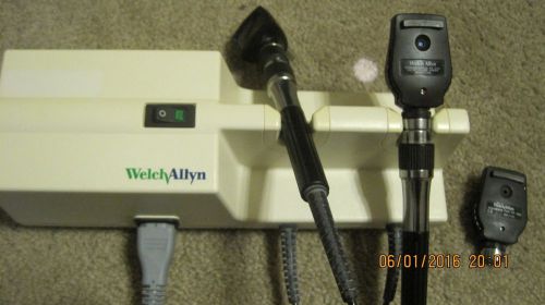 Welch Allyn 767 Wall Unit Otoscope / Ophthalmoscope With Heads