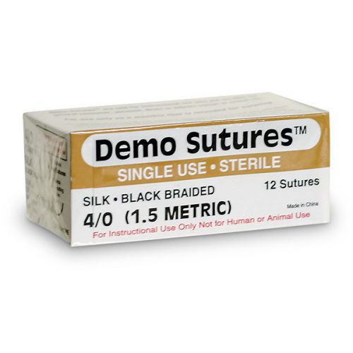 Demo Sutures - Size 4/0 with 1/2 Circle Curved Cutting Needle (19 mm)