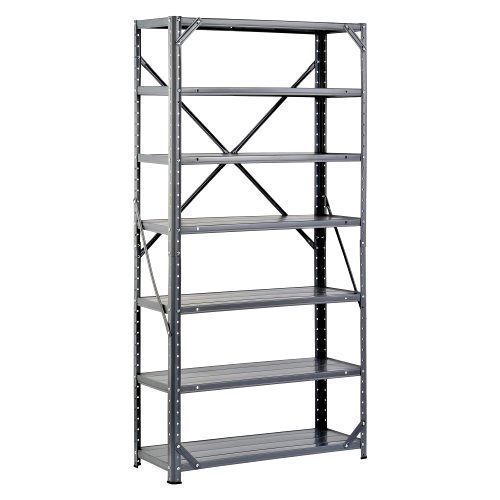 Medium duty metal rack, 7-shelf steel shelving unit garage storage organizer,new for sale