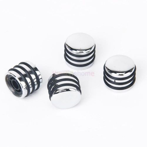 Set of 4 Pcs Rotary Knobs for 6MM Diameter Shaft Potentiometer Silver Tone