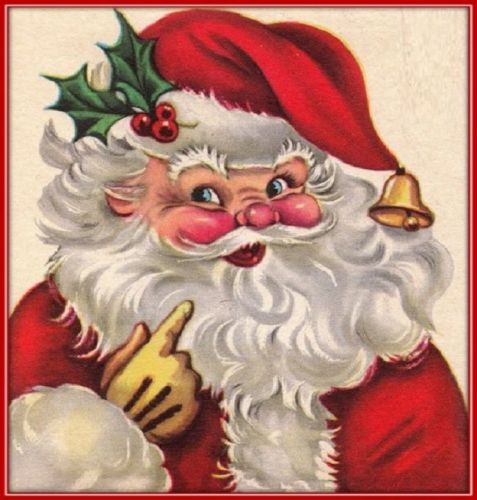 30 Custom Xmas Santa Claus Personalized Address Labels