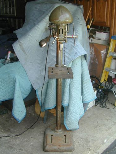 Old delta rockwell floor standing drill press great running tool 1954 dp220 for sale