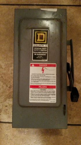 Square D general duty safety switch D222N 60Amp 240 volt