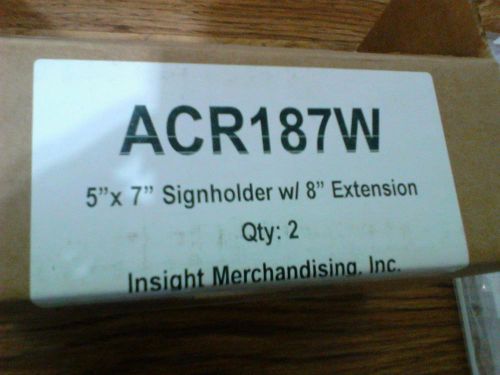 Insight Merchandising Signholder with Extensions 5&#034;x7&#034;