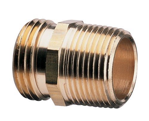 Nelson industrial 50571 double-male brass pipe and hose fitting for connecting for sale