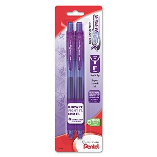 Pentel Pancan EnerGel-X Retractable Liquid Gel Pen, 0.5mm, Needle Tip, Violet