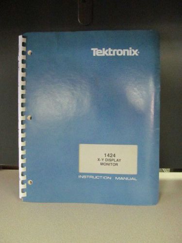 Tektronix 1424 X-Y:  Display Monitor Instruction Manual w/schematics