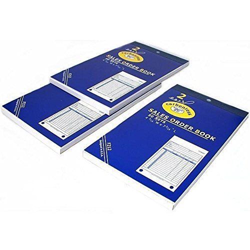 FindingKing 3 Sales Order Receipt Book Carbonless Record Sheet Forms 4 3/16&#034; x 7