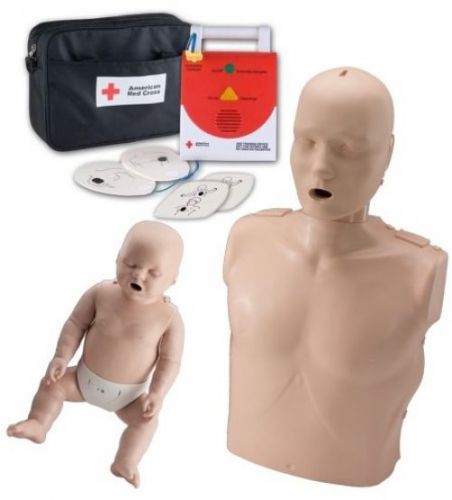 Prestan professional adult child manikins medium skin cpr/aed training with bag for sale