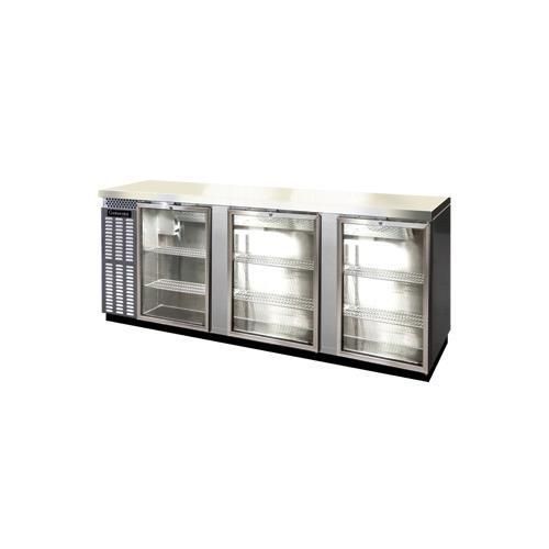 Continental Refrigerator BBC90-SS-GD Back Bar Cabinet, Refrigerated