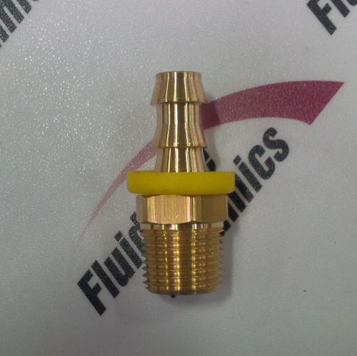 Push Lock Hose Brass Fitting - 6 Hose 3/8 PLH X 3/8 MPT