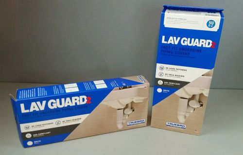 Truebro lav guard 2 fast fit under sink piping covers 100 e-z lot of 2 for sale