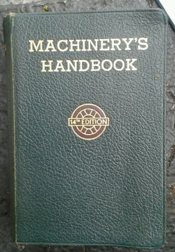 Machinery&#039;s Handbook -14th Edition with Thumb Index - 1952